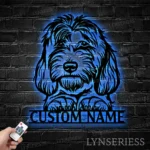 Animals Pets Metal Sign Personalized Labradoodle Name 1
