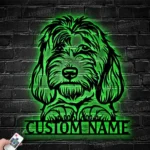 Animals Pets Metal Sign Personalized Labradoodle Name 1