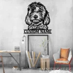 Animals Pets Metal Sign Personalized Labradoodle Name 1