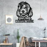 Animals Pets Metal Sign Personalized Labradoodle Name 1