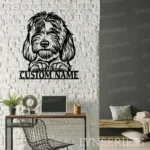 Animals Pets Metal Sign Personalized Labradoodle Name 1