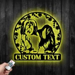 Animals Pets Metal Sign Personalized Lhasa Apso Name 1