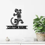 Animals Pets Metal Sign Personalized Lizard Lover Name 1
