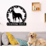 Animals Pets Metal Sign Personalized Manchester Terrier Dog Name 1