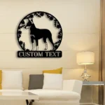 Animals Pets Metal Sign Personalized Manchester Terrier Dog Name 1