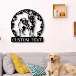 Animals Pets Metal Sign Personalized Norwegian Elkhound Name 1