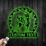 Animals Pets Metal Sign Personalized Norwegian Elkhound Name 1