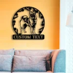 Animals Pets Metal Sign Personalized Norwegian Elkhound Name 1