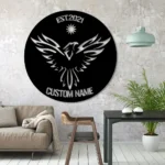 Animals Pets Metal Sign Personalized Phoenix Name 1