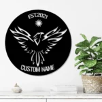 Animals Pets Metal Sign Personalized Phoenix Name 1