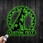 Animals Pets Metal Sign Personalized Wolfhound Name 1
