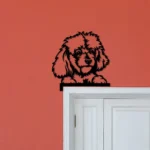 Animals Pets Metal Sign Poodle Metal Door Dog Door Corner Pet Shop Topper Sign Decor 1
