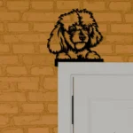 Animals Pets Metal Sign Poodle Metal Door Dog Door Corner Pet Shop Topper Sign Decor 1