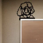 Animals Pets Metal Sign Poodle Metal Door Dog Door Corner Pet Shop Topper Sign Decor 1