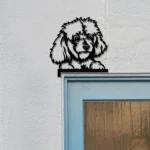 Animals Pets Metal Sign Poodle Metal Door Dog Door Corner Pet Shop Topper Sign Decor 1
