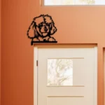 Animals Pets Metal Sign Poodle Metal Door Dog Door Corner Pet Shop Topper Sign Decor 1