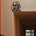 Animals Pets Metal Sign Poodle Metal Door Dog Door Corner Pet Shop Topper Sign Decor 1