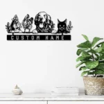 Animals Pets Metal Sign Rabit Rooster Dog Cat Farm 1