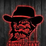 Animals Pets Metal Sign Rancher Cat 1