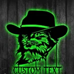 Animals Pets Metal Sign Rancher Cat 1