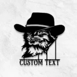 Animals Pets Metal Sign Rancher Cat 1