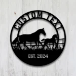 Animals Pets Metal Sign Raven Steed Ranch 1