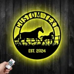 Animals Pets Metal Sign Raven Steed Ranch 1