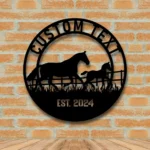 Animals Pets Metal Sign Raven Steed Ranch 1