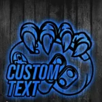 Animals Pets Metal Sign T Rex Foot Holding Controller 1