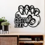 Animals Pets Metal Sign T Rex Foot Holding Controller 1