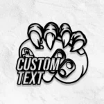 Animals Pets Metal Sign T Rex Foot Holding Controller 1