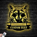 Animals Pets Metal Sign Trash Panda 1