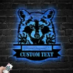 Animals Pets Metal Sign Trash Panda 1