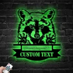 Animals Pets Metal Sign Trash Panda 1