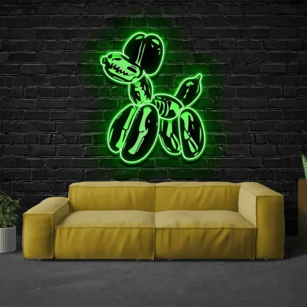 Animals Pets Neon Sign Balloon Dog Xray 2