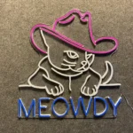 Animals Pets Neon Sign Cowboy Cat Led 1