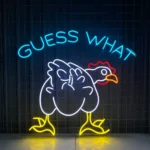 Animals Pets Neon Sign Custom Funny Chicken 1