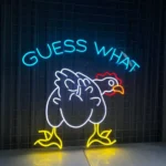 Animals Pets Neon Sign Custom Funny Chicken 1