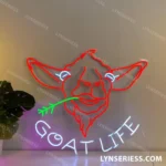 Animals Pets Neon Sign Goat Life 1