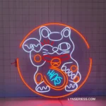 Animals Pets Neon Sign Lucky Cat 1
