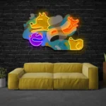 Animals Pets Neon Sign Picasso Puppies 1