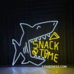 Animals Pets Neon Sign Snack Time 1