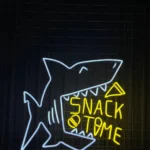 Animals Pets Neon Sign Snack Time 1