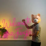 Animals Pets Neon Sign Welcome To The Jungle 1