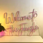 Animals Pets Neon Sign Welcome To The Jungle 1