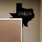 Anker Metal Sign Texas State Map 1