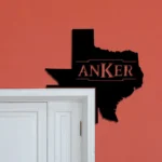 Anker Metal Sign Texas State Map 1