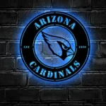 Arizona Cardinals Metal Sign Fierce Bird Head 1