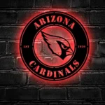 Arizona Cardinals Metal Sign Fierce Bird Head 1