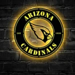 Arizona Cardinals Metal Sign Fierce Bird Head 1